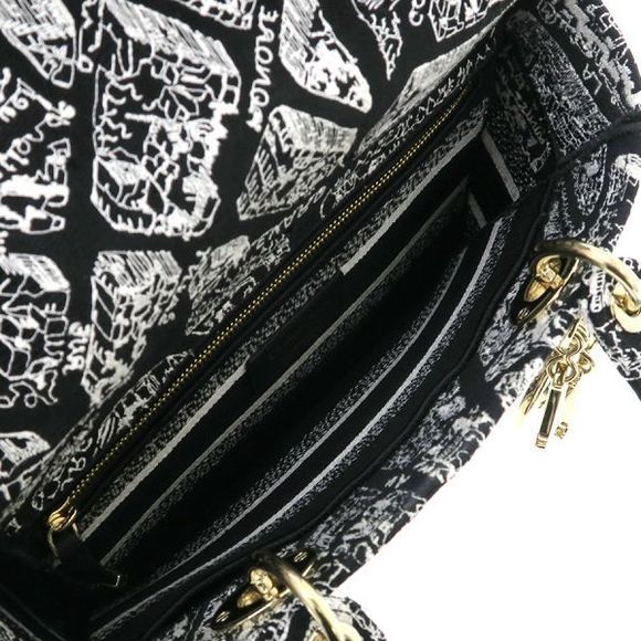 Dior  Bag Medium Christian Bag Lady D-Lite - Picture 1 of 9
